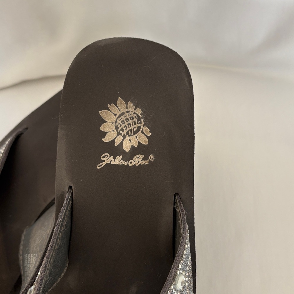Yellow Box dark grey and Silver Embellished Sandals - Picture 3 of 8
